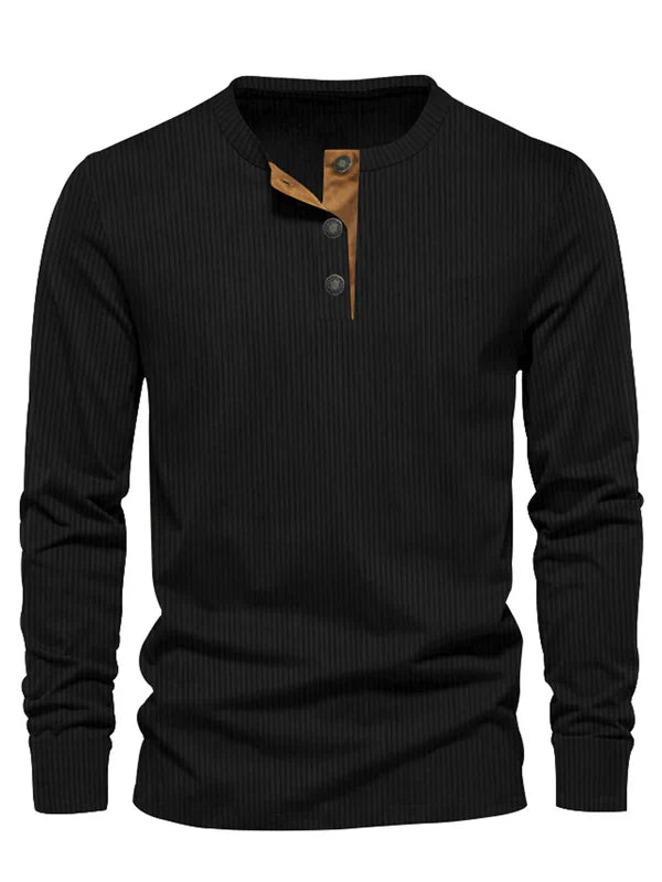 Long Sleeve Shirt Heren | Gestreept Design & Slim Fit Comfort