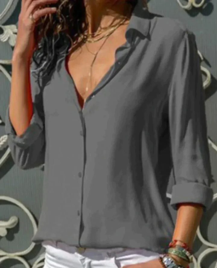 Sienna - Satijnen look blouse