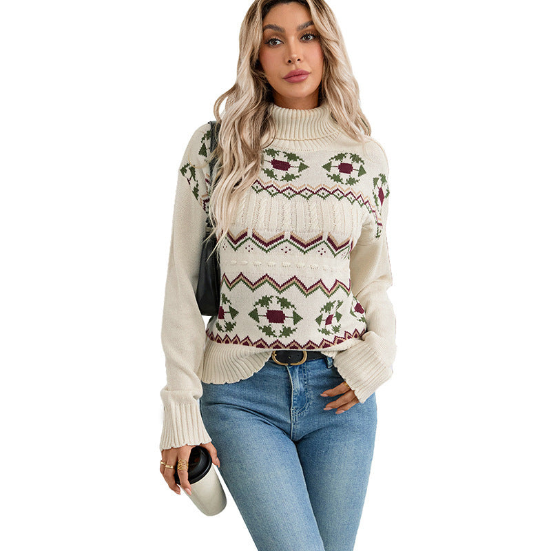 Dames lange mouwen Rollkragenpullover