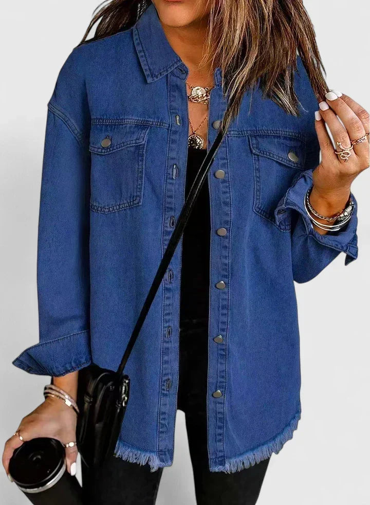 CAROLINE – CLASSIC BUTTON-DOWN SHIRT JACKET