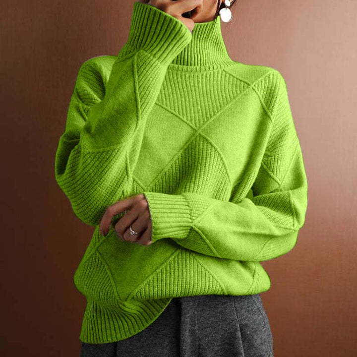 Charlotte – Stijlvolle High-Neck Pullover