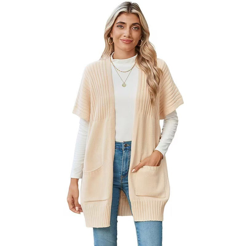 Carinna | Lichtgewicht Open-Front Brei Cardigan