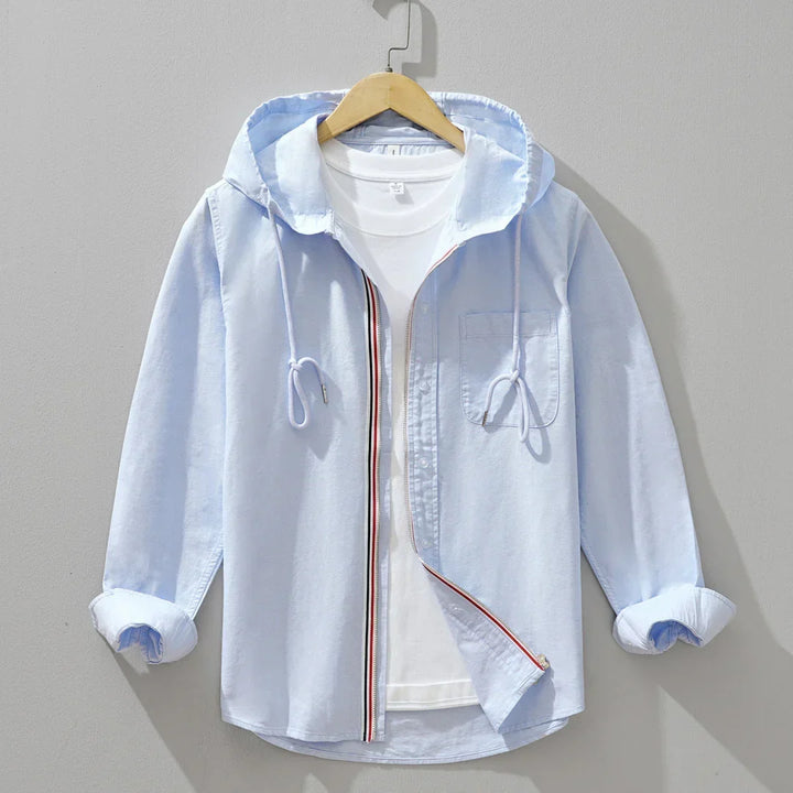 Weston Gestreepte Katoenen Hoodie