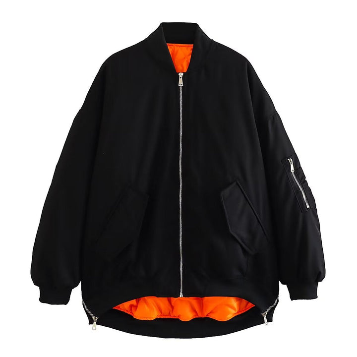 Dames Oversized Bomberjack met Zakjes