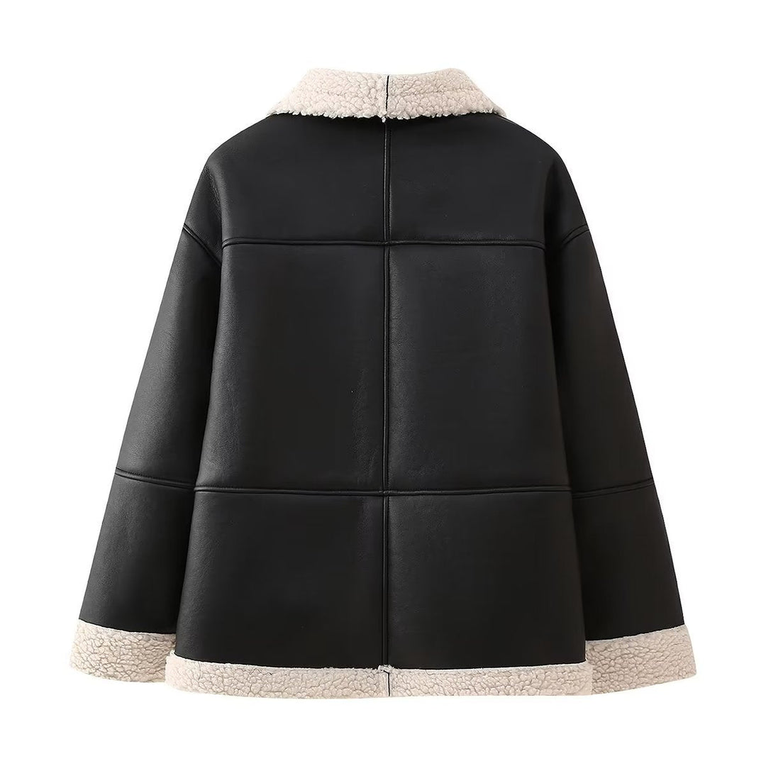 Dames Oversized Aviator Blouson met Zakjes