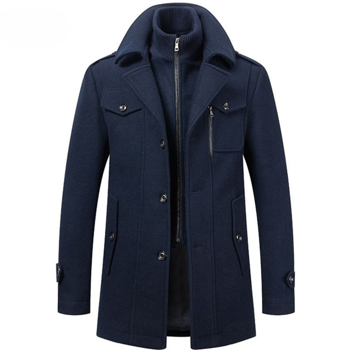 Heren Lange Winterjas Peaky Blinders Stijl
