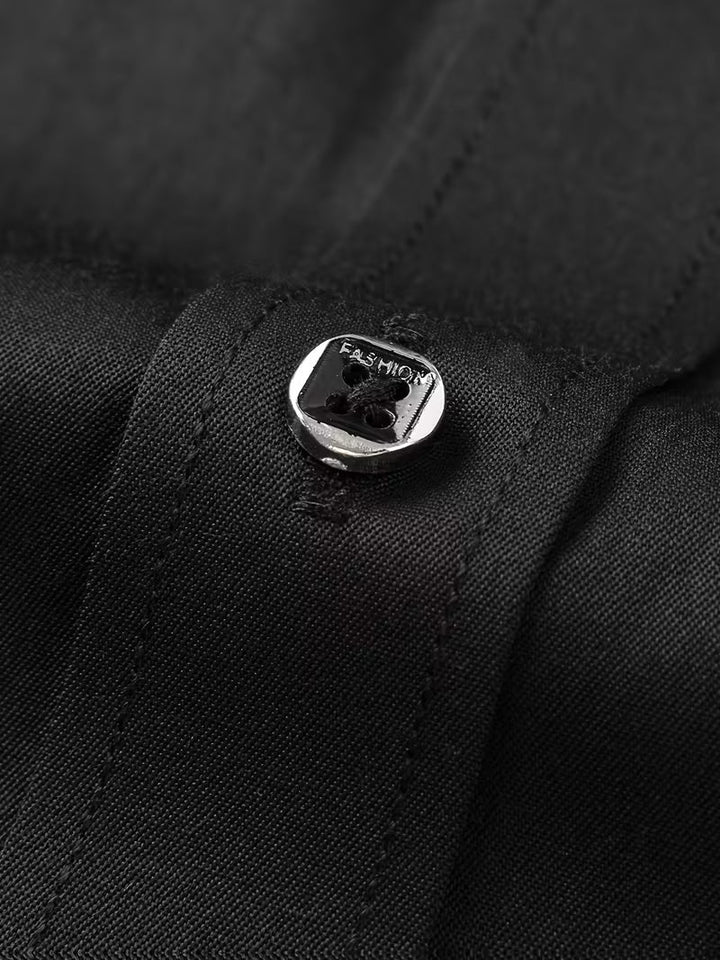 Overhemd met geometrisch patroon en slim fit