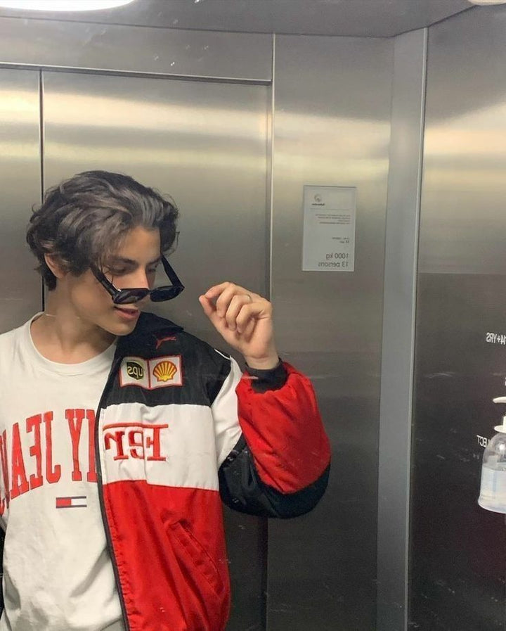 Oversized jas met ritsluiting en opstaande kraag
