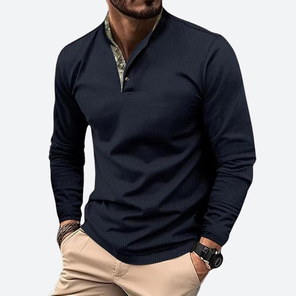 Polo Shirt Heren | Lange Mouw & Ademend Comfort