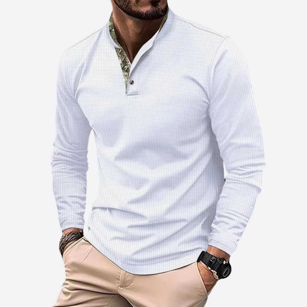Polo Shirt Heren | Lange Mouw & Ademend Comfort