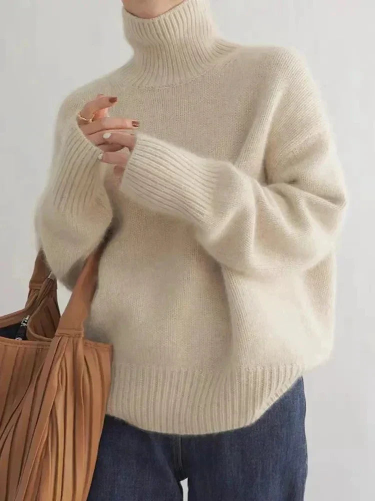 Dames Turtleneck Trui Zachte Brei