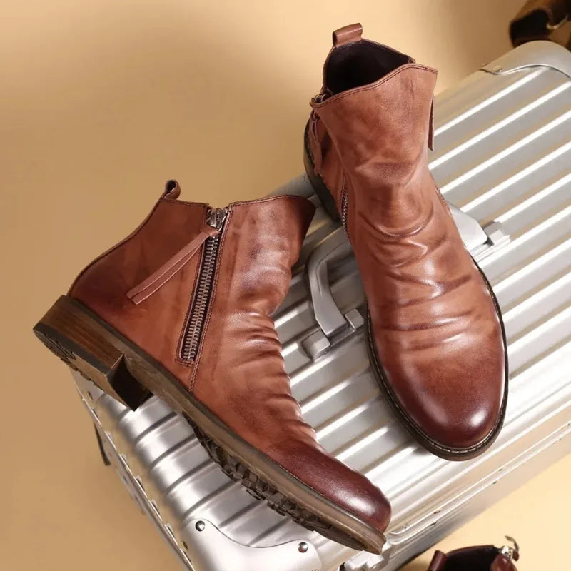 Grant Hale Leren Chelsea Boots
