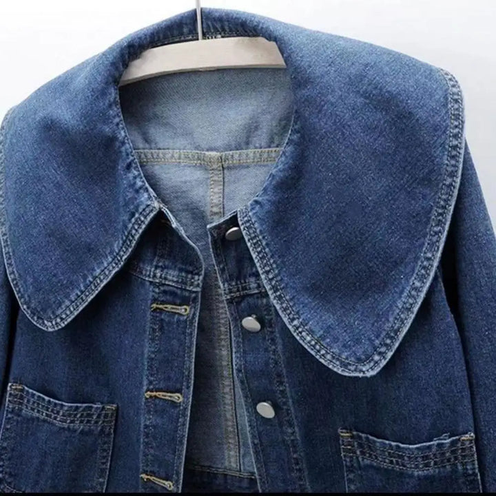 Sofia Denim Crop Jas