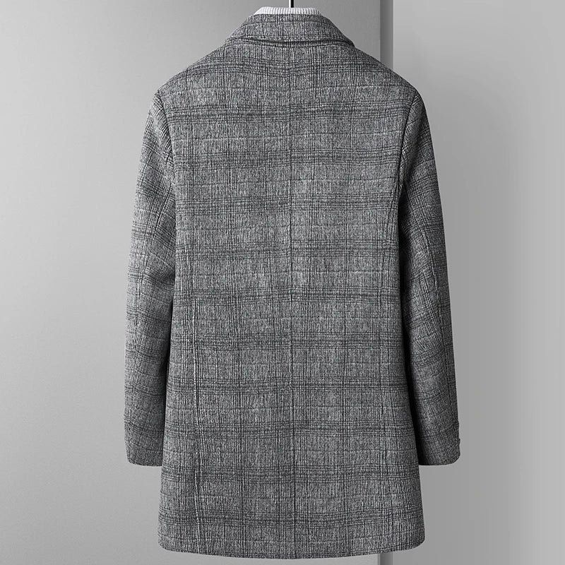 Comfortabele Winter Trenchcoat Grijs - Jas Heren - Regular Fit - Puento Fortade - TP 22 - Essential Grijs