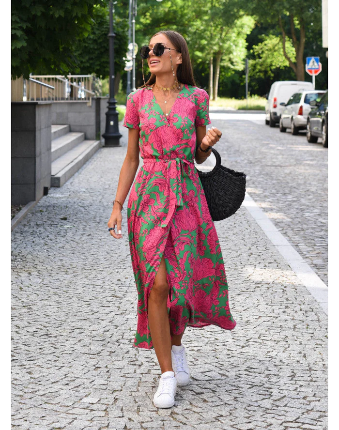 Gioia - Comfortabel zomerjurkje met patroon