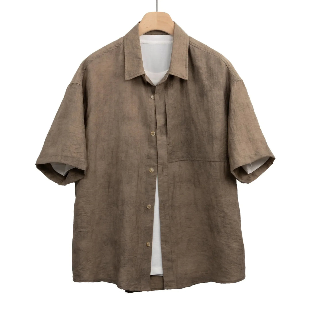Bayside Zachte Linnen Camp Collar Shirt