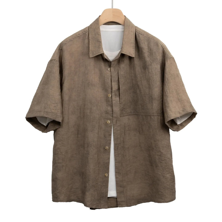 Bayside Zachte Linnen Camp Collar Shirt