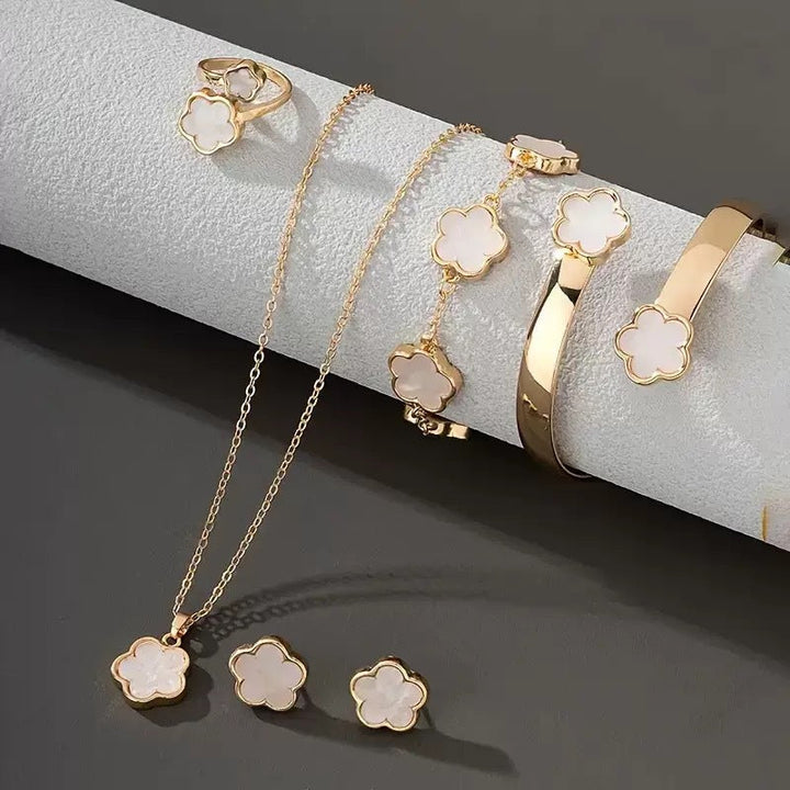 Gelukkige Klaver Sieraden 4-Delige Set