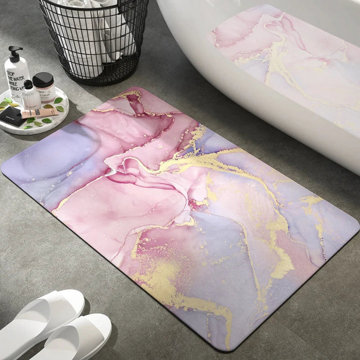 Noordse Steen Badmat: Stijlvol, Absorberend, Antislip