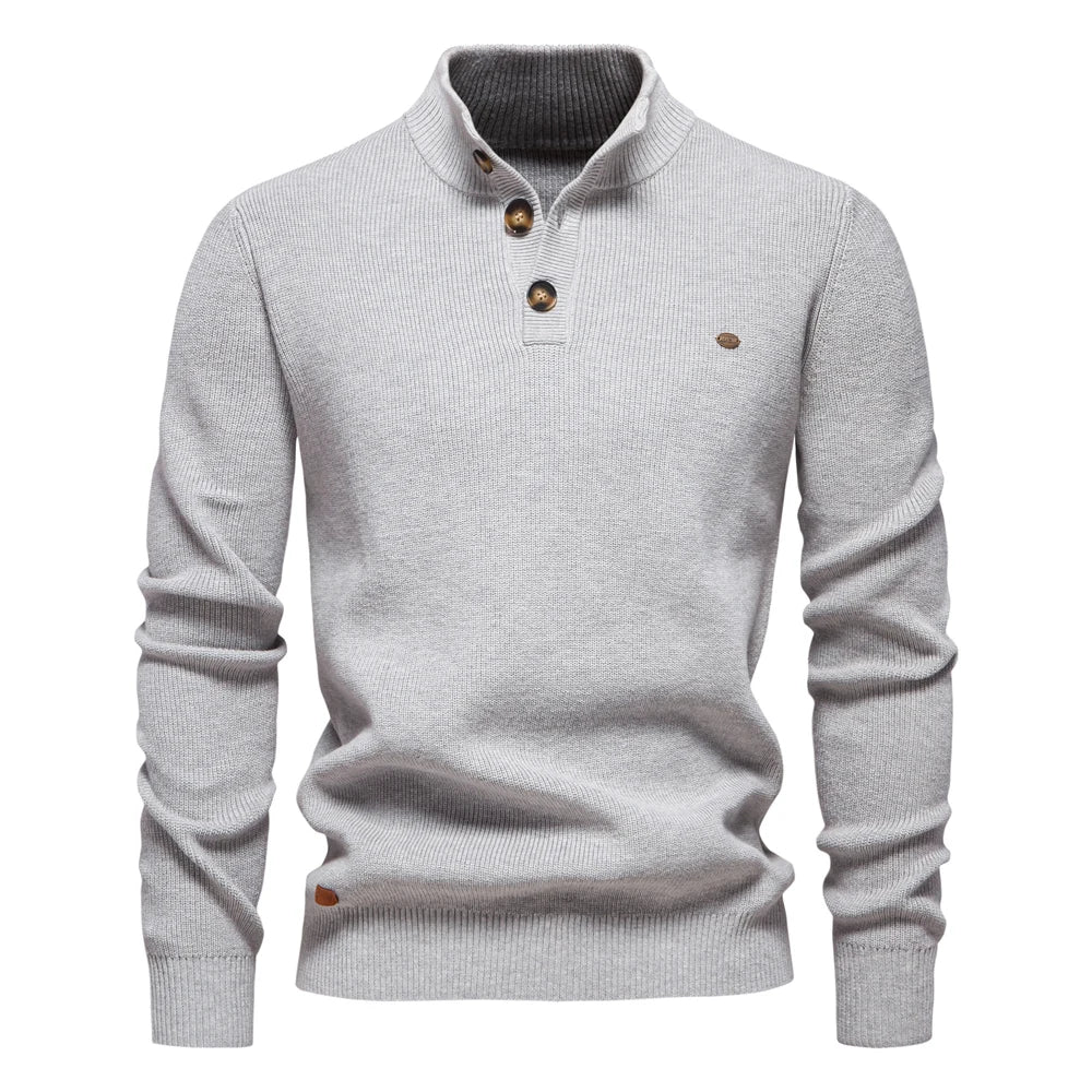 Heren Trui met Knopdetails