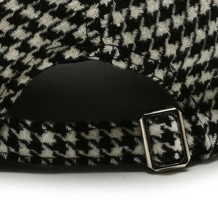 Klassieke Houndstooth Leren Pet