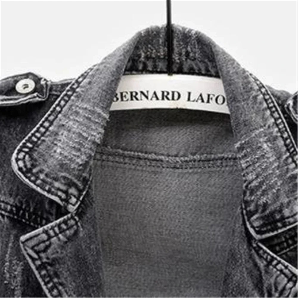 Kara Moto Denim Vest