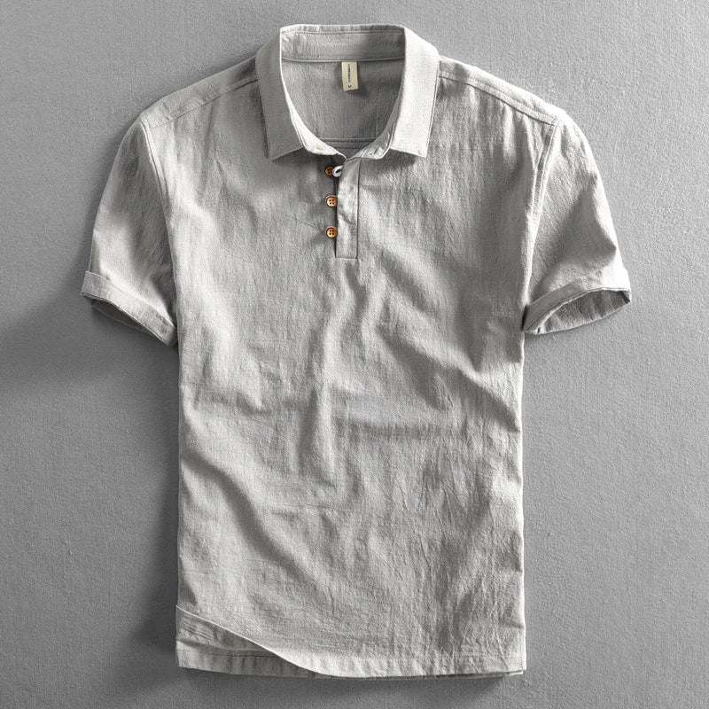 Haru Katoenen Linnen Polo