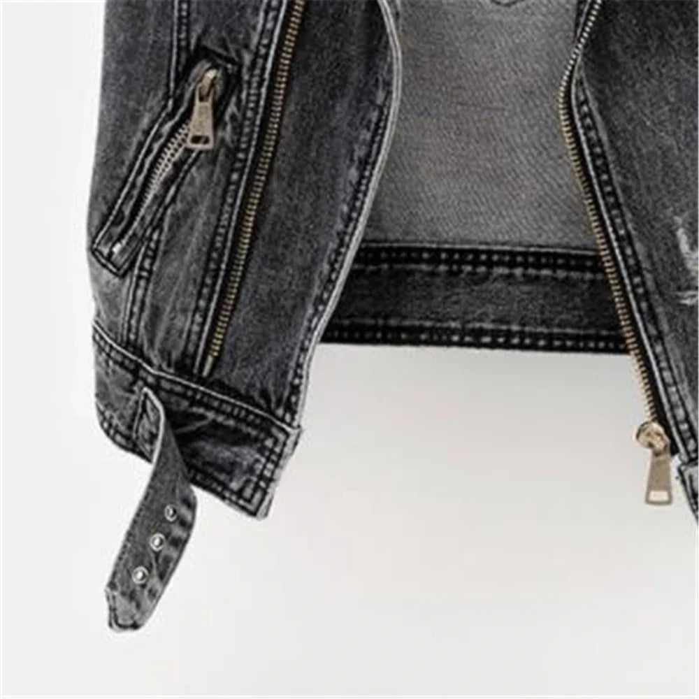 Kara Moto Denim Vest