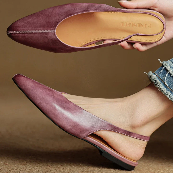Amelie Echt Leren Slingback