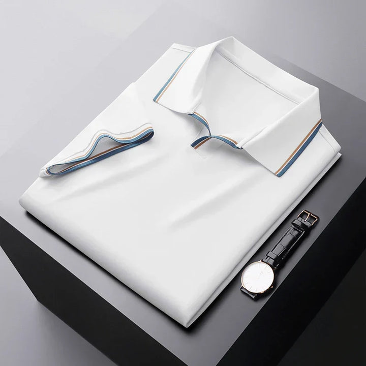 Vincenzo Prestige Zijde Polo Shirt