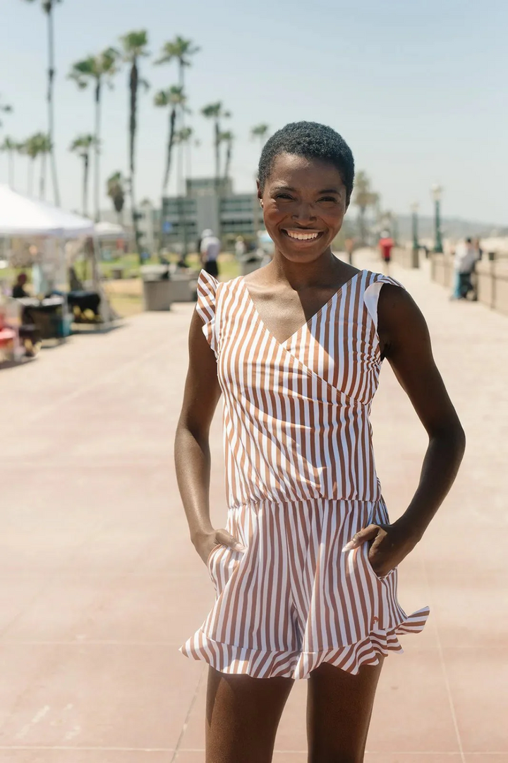 Saar - Badpak Playsuit met ingebouwde BH