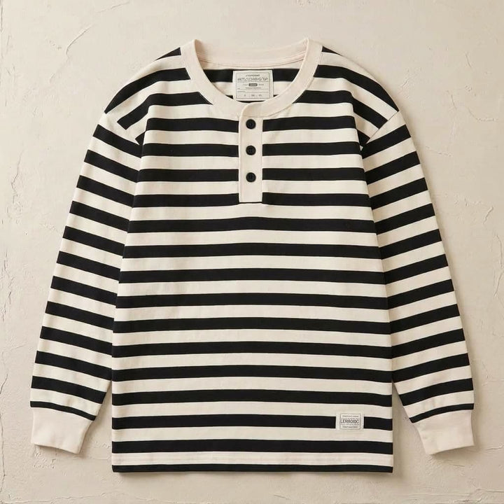 Maritiem Katoenen Langemouwen Shirt