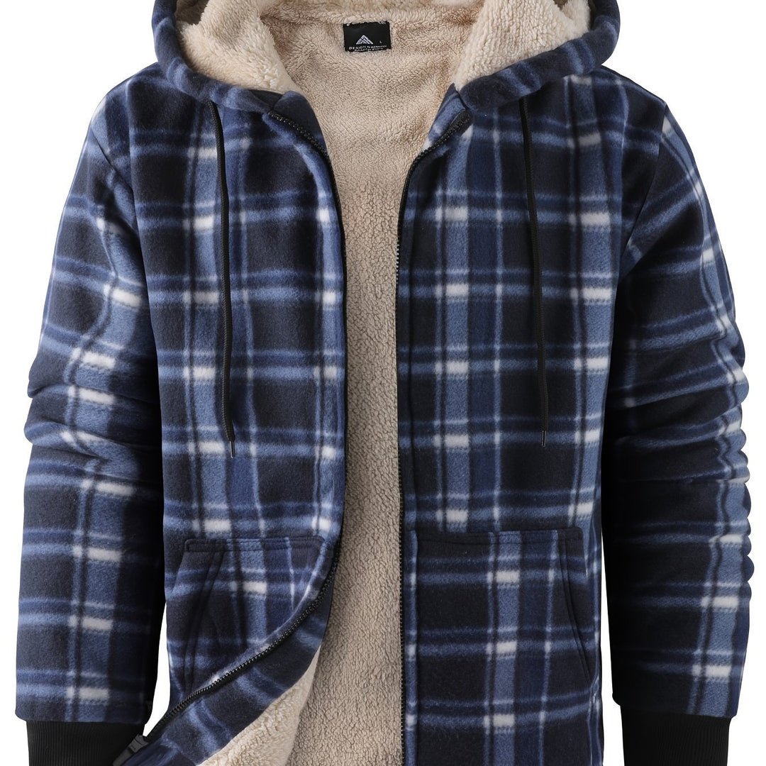 Declan | Gezellige Hooded Zip-Up Jast