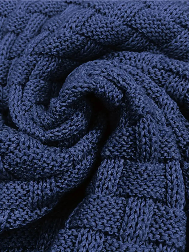 Heren Textured Half-Zip Breisweater