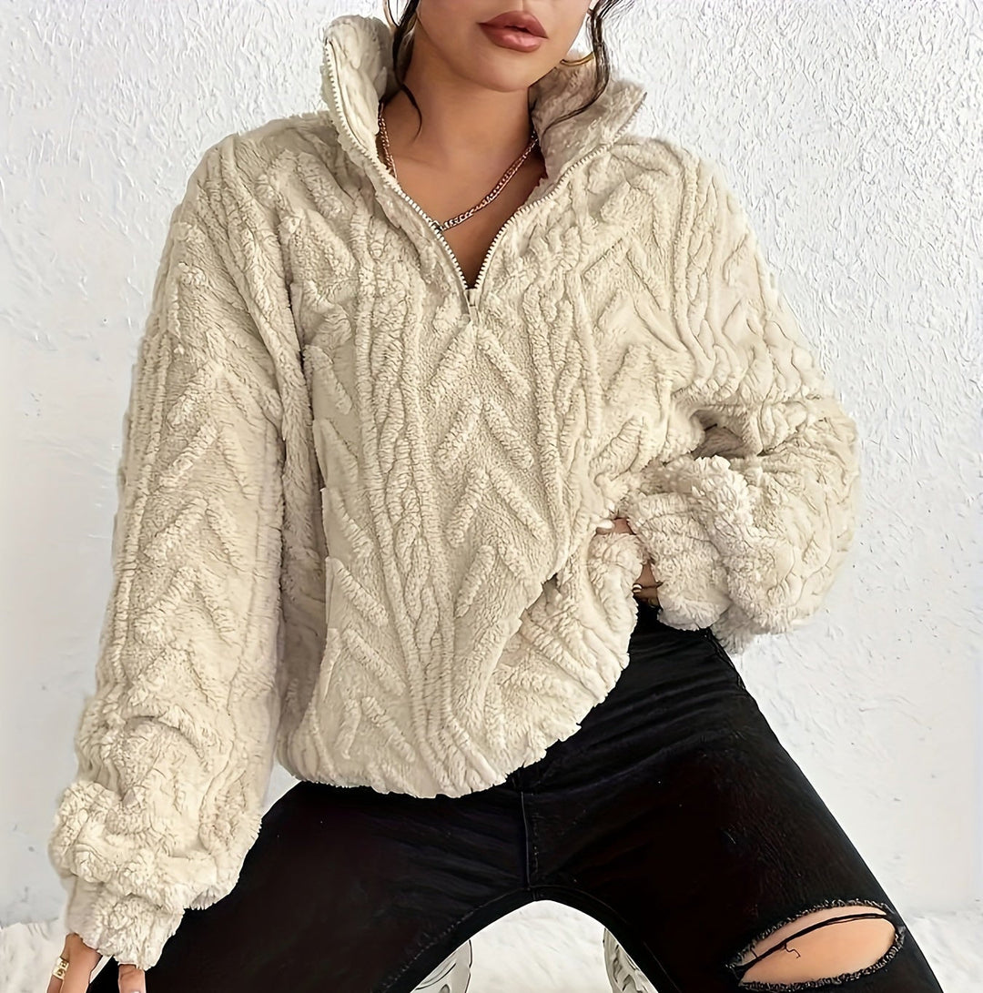 Aicha | Kabelgebreide Oversized Gecombineerde Trui
