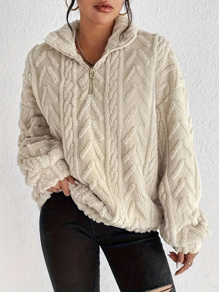 Aicha | Kabelgebreide Oversized Gecombineerde Trui