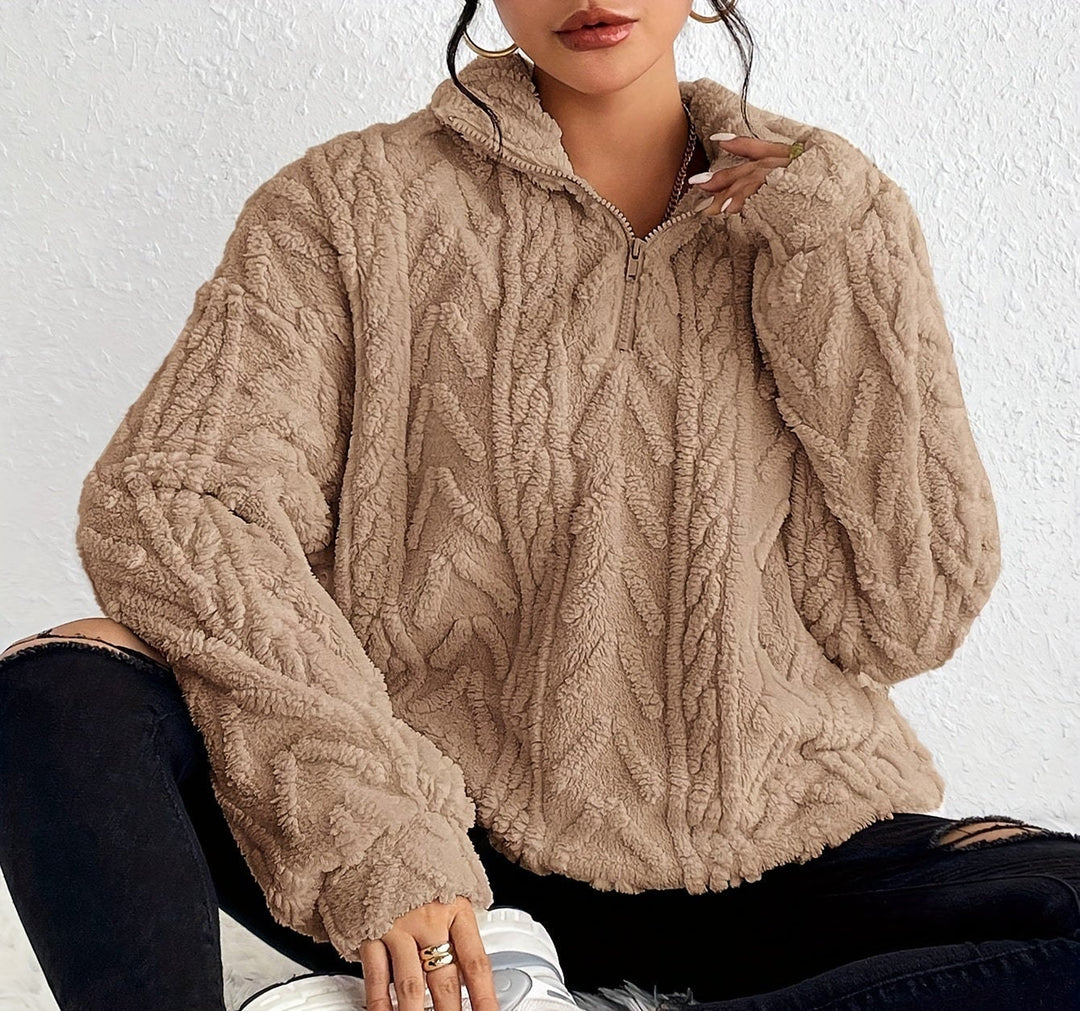 Aicha | Kabelgebreide Oversized Gecombineerde Trui