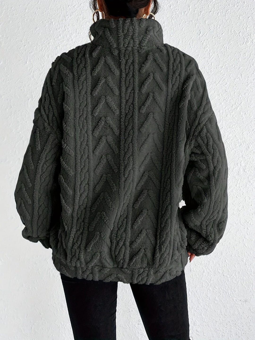 Aicha | Kabelgebreide Oversized Gecombineerde Trui