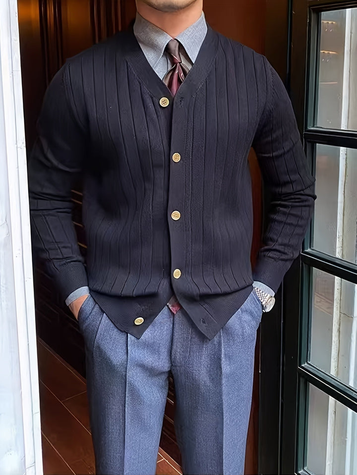 Oliver | Klassieke Knop-Up Cardigan