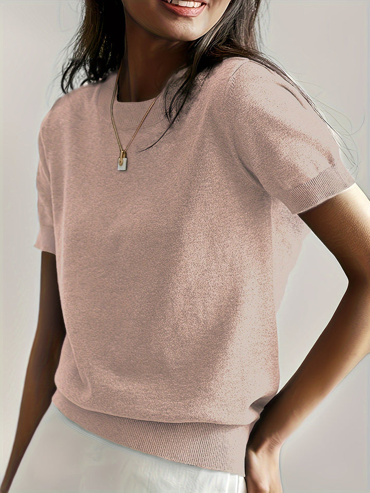 Leah - Casual Korte Mouw Top