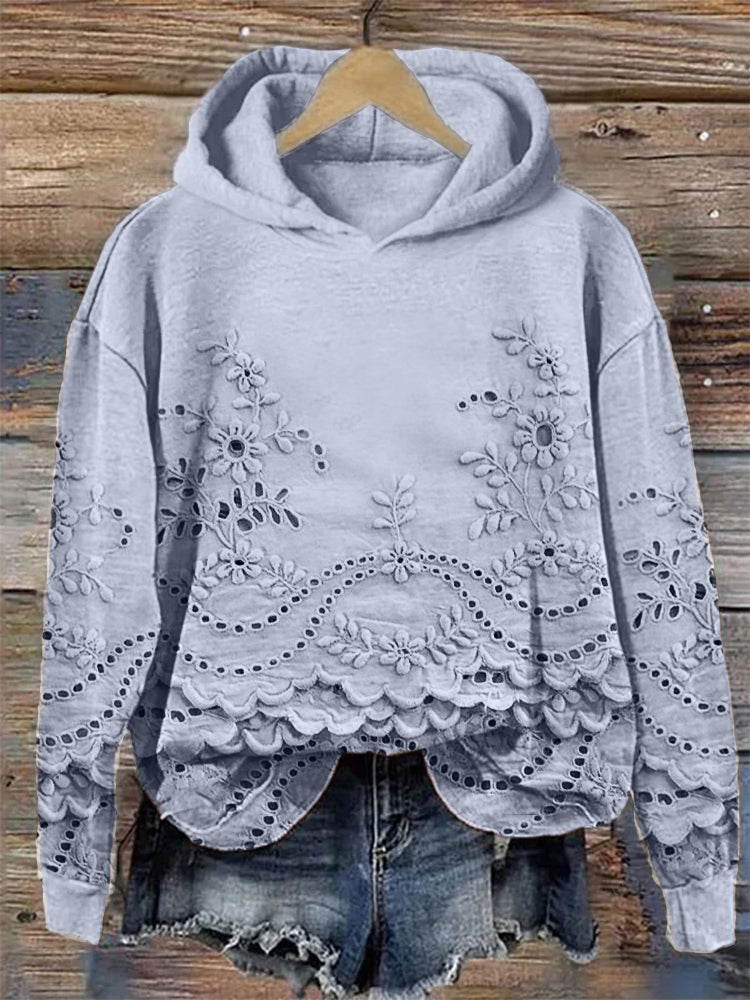 Ravella - Vintage Bedrukte Hoodie