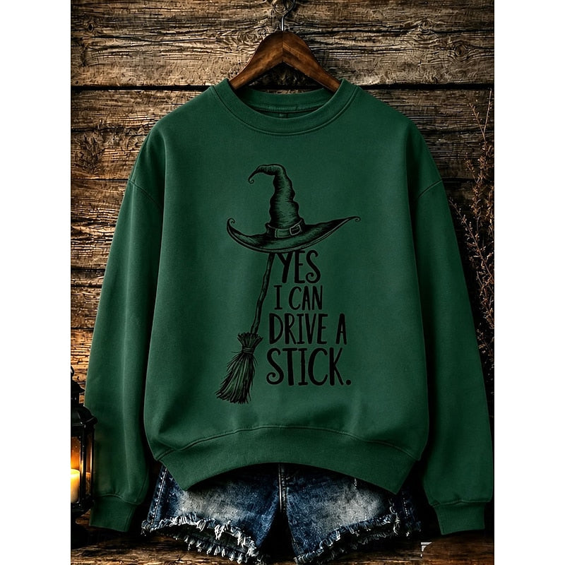 Quinn | Halloween Heks Grafisch Sweatshirt