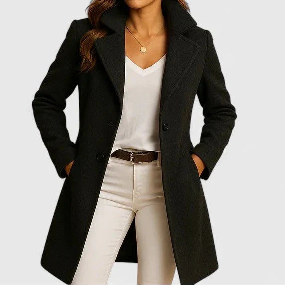 Briony | Dubbelzijdige Notch-Lapel Stille Jas