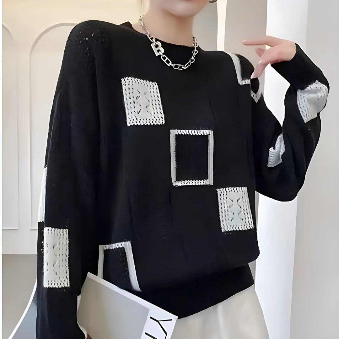 ALISSA – MODERNE PATCHWORK BREISWEATER