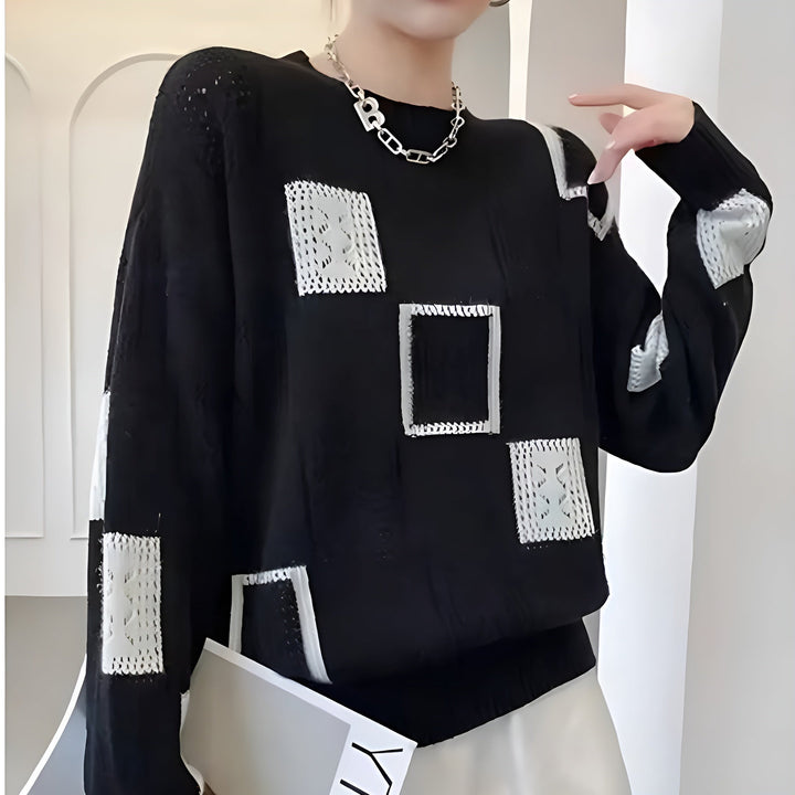 ALISSA – MODERNE PATCHWORK BREISWEATER