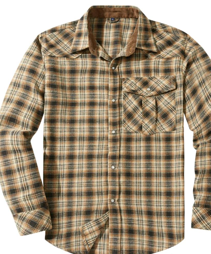 Brody | Heren Langsleeve Geruit Shirt