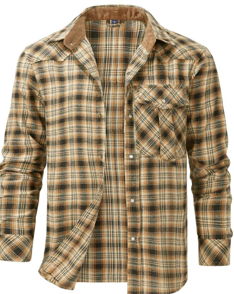 Brody | Heren Langsleeve Geruit Shirt