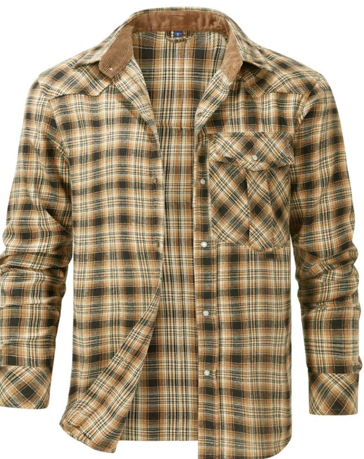 Brody | Heren Langsleeve Geruit Shirt