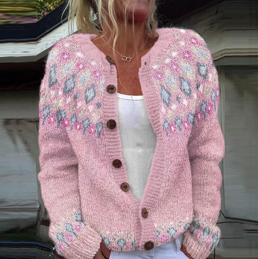 MARISSA – GEZELLIGE BREI KNOPEN CARDIGAN