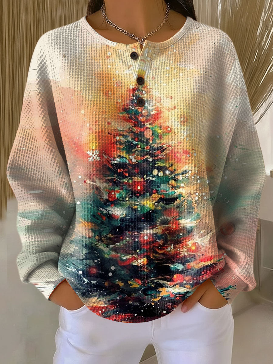 Ella | Pullover met kerstboom en gezellige sfeer